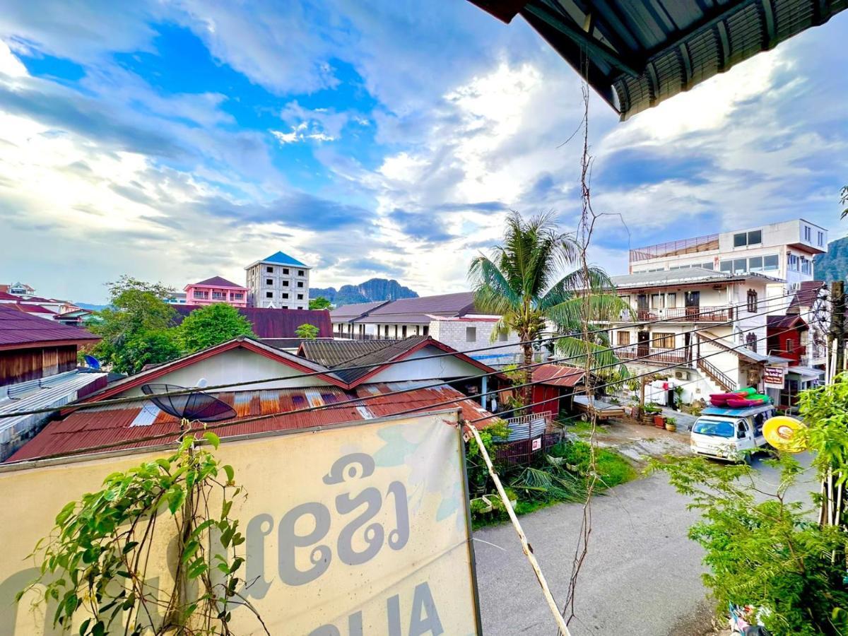 Vang Vieng Global Hostel Екстер'єр фото