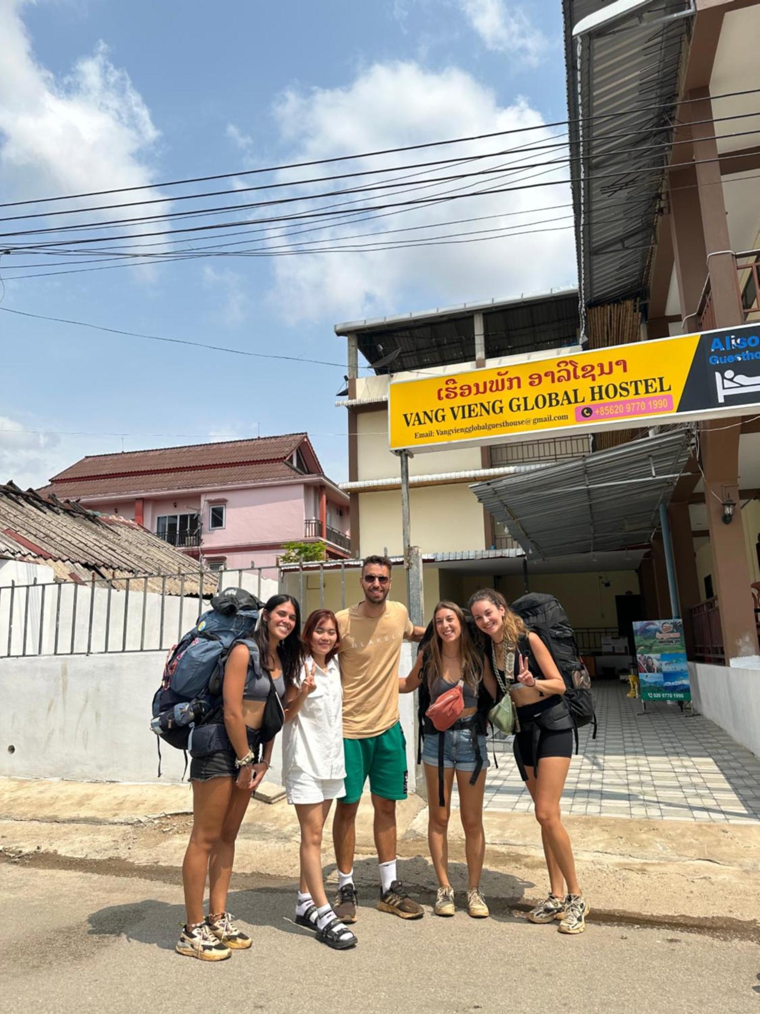Vang Vieng Global Hostel Екстер'єр фото